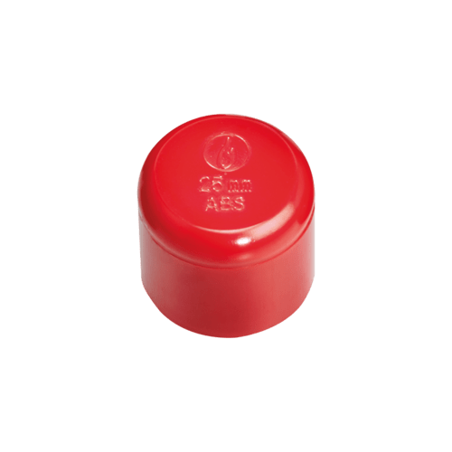ELKRON - Tappo chiusura tubo ABS rosso linea Aspirazione AAC25R.