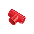ELKRON - Manicotto a T in ABS rosso per aspirazione AATEE25R.