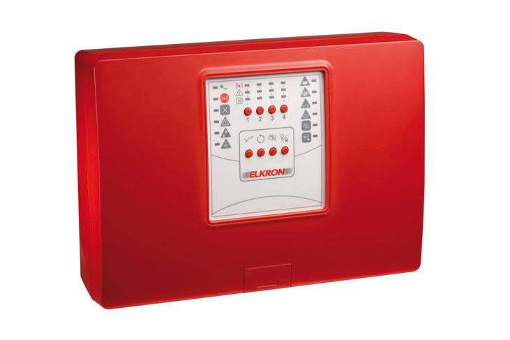 ELKRON - Centrale antincendio convenzionale a microprocessore a 2 zone, linea C402.