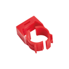 ELKRON - Staffa di supporto per tubo in ABS rosso, linea Aspirazione AATPD25R.