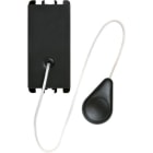 URMET - Pulsante a tirante, morsetti a vite, 1 modulo, 1P NO 10A, Nea, antracite PULSANTE 1PNO 10A A TIRAN.1M A.