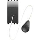 URMET - pulsante a tirante 1 modulo morsetti a vite 1P NO 10A Nea acciaio scuro tiran 1M AC