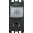 URMET - Sensore IR con simulatore di presenza, 1 modulo, 230Vac 6A, Nea, antraciteSENSORE IR 1 MOD ANTRACITE. 10127