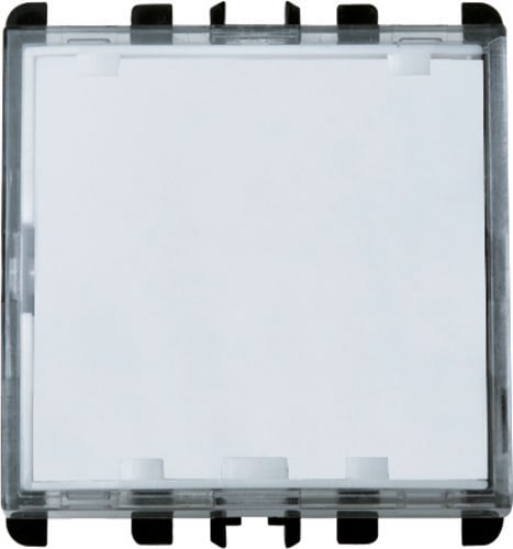 URMET - Pulsante targa portanome illuminabile morsetti a vite, 2 moduli, Nea, 1P NO 10A, bianco, V BNC.