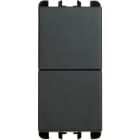 URMET - pulsanti indipendenti, morsetti a vite, 1 modulo, 1P NO + 1P NO 10A, Nea, antracite, PULS.IND 1PNO+1PNO 10A 1M TSTA. 10138