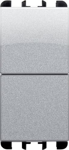 URMET - Pulsanti indipendenti, morsetti vite, 1 modulo, 1P NO + 1P NO 10A, Nea, alluminio PULS IND 1PNO+1PNO 10A 1M AL. 10138AL