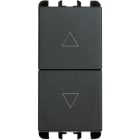 URMET - pulsanti interbloccati morsetti vite 1 modulo 1P NO + 1P NO 10A Nea antracite TSTA