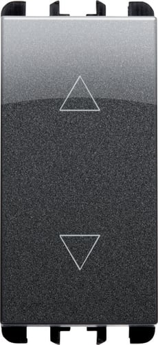 URMET - Commutatore 3 posizioni 1 modulo 10A morsetti a vite Nea acciaio scuro 3PS 1P AC