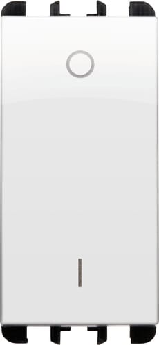 URMET - interruttore morsetti a vite 1 modulo 2P 16AX Nea bianco ghiaccio tst bg 10162BG