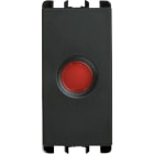 URMET - Diffusore arancione per LED, 1 modulo, Nea, antracite, 1m V.