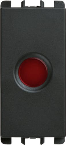 URMET - diffusore rosso per led bi 1 modulo nea antracite