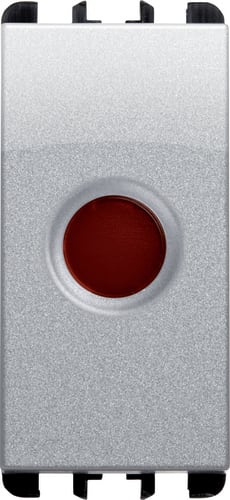 URMET - Diffusore rosso per LED, 1 modulo, in alluminio, 1m.