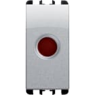 URMET - Diffusore rosso per LED, 1 modulo, in alluminio, 1m.