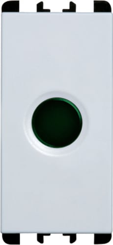 URMET - Diffusore verde per LED, 1 modulo, Nea, bianco.