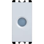 URMET - Diffusore trasparente con led bicolore 230Vac, 1 modulo, Nea, bianco TR.+LED BICOL.230VAC.