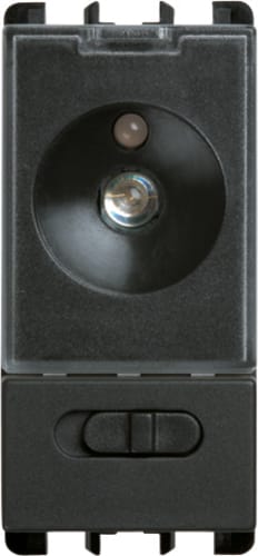 URMET - Torcia elettronica estraibile d'emergenza a 1 modulo, Nea, antracite EL.230V/CA 50-60HZ 1M A. 10297