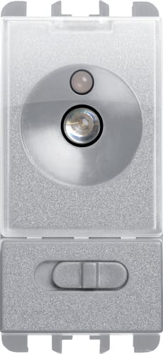 URMET - Torcia elettronica estraibile d'emergenza a 1 modulo, Nea, alluminio EL.230V/CA 50-60HZ 1M A.