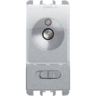 URMET - Torcia elettronica estraibile d'emergenza a 1 modulo, Nea, alluminio EL.230V/CA 50-60HZ 1M A.