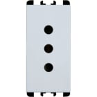 URMET - presa it p11 1 modulo 2p+t 10a 250v nea bianco 1m 10301.B