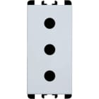 URMET - presa P17 2P+T 16A 250V 1 modulo Nea bianco 10302.B