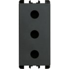 URMET - Presa P17 2P+T 16A 250V 1 modulo Nea antracite.