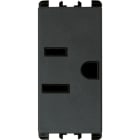 URMET - Presa USA/AR.SAU polarizzata, 1 modulo, 2P+T 15A 127V, Nea, antracite.