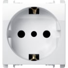 URMET - Presa P30 2 moduli 2P+T 16A 250V Nea bianco ghiaccio BG.