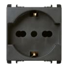 URMET - Presa universale P40, 2 moduli, 2P+T 16A-250V, Nea, antracite PRESA 2P+T 16A 250V ANTR.