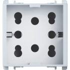 URMET - Presa Multy P40, 2 moduli, 2 prese bipasso P11-P17 e 1 presa schuko, Nea, bianco PR.MUL.STD 16A SHUKO 2XBIPAS B 10311/2.B