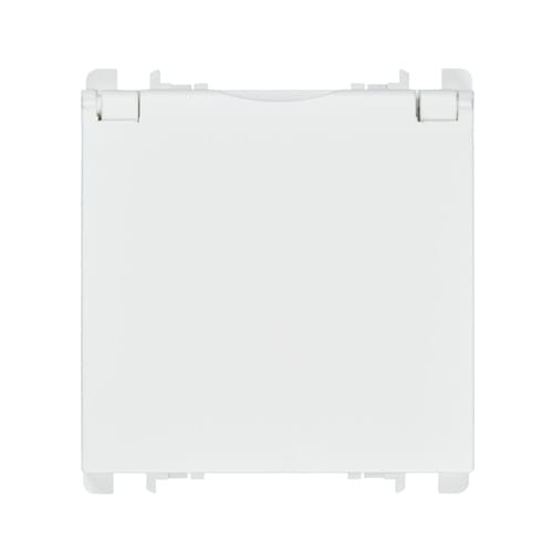 URMET - Presa tedesca 2 moduli 2P+T 16A-250V con sportellino Nea bianco C.SPORT.B