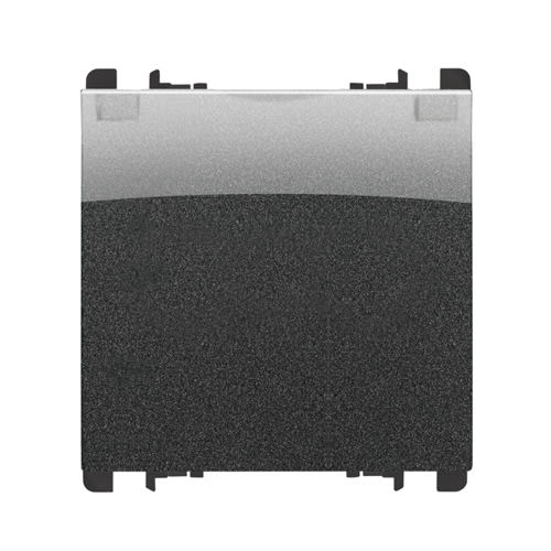 URMET - Presa tedesca 2 moduli 2P+T 16A-250V con sportellino Nea acciaio scuro C.SPORT.AC