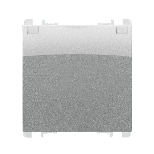 URMET - Presa tedesca 2 moduli 2P+T 16A-250V con sportellino Nea alluminio C.SPORT.AL
