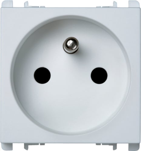 URMET - Presa francese 2 moduli 2P+T 16A 250V Nea bianco.