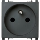 URMET - Presa francese 2 moduli 2P+T 16A 250V Nea antracite.