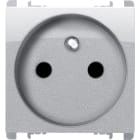 URMET - Presa francese 2 moduli 2P+T 16A 250V Nea alluminio AL