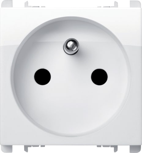 URMET - Presa francese 2 moduli 2P+T 16A 250V Nea bianco ghiaccio BG