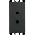URMET - Presa polarizzata per circuiti ausiliari BT, 1 modulo, 2P 6A-24V (10A-48V), Nea, antracite.