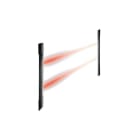 URMET - Barriera ad infrarosso attivo multiplexata a 2 raggi da esterno 1061 1067 1068 sincronizzata.