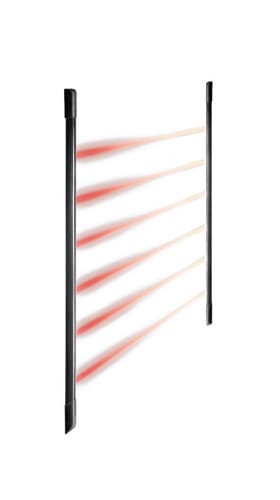 URMET - Barriera ad infrarosso attivo multiplexata a 6 raggi da esterno 1061 1067 1068 BARRIERA MULT.IR ATTIVI SINCR.