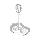 URMET - Palo zincato per installazioni da interrare delle microonde 1033/390 e 1033/391, 1033 da interrare.