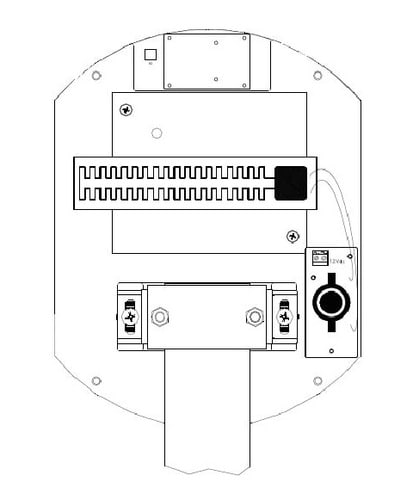 URMET - Resistenza di riscaldamento per microonde 1033/390 e 1033/391, kit di termostatazione.
