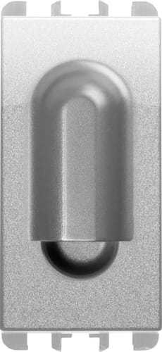 URMET - Passacavo 1 modulo Nea in alluminio. 10355AL