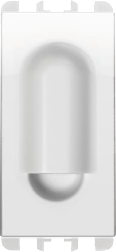 URMET - Passacavo 1 modulo Nea bianco ghiaccio.