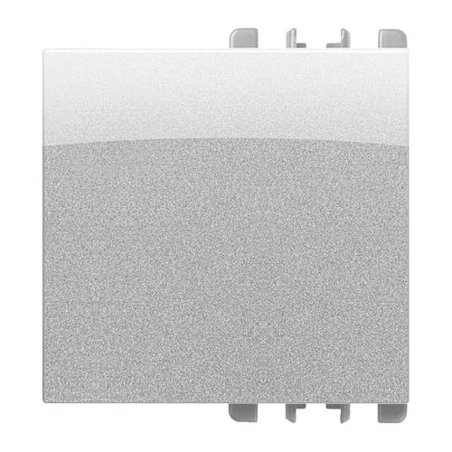 URMET - Copritasto 2 moduli in alluminio Nea.