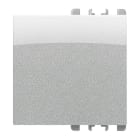 URMET - Copritasto 2 moduli in alluminio Nea.