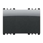 URMET - Copritasto 3 moduli Nea acciaio scuro 3M.