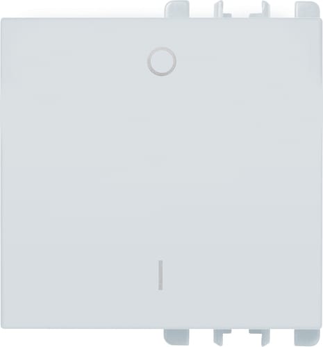 URMET - Copritasto simbolo 0 I a interruttore 2P 2M, Nea, bianco.