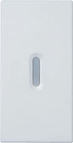 URMET - Copritasto illuminabile per interruttore 1P, deviatore 1P, pulsante 1P, 1 modulo, Nea, bianco DIFF. TRASP. 1M B. 10362.B