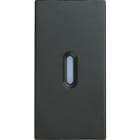 URMET - Copritasto illuminabile per interruttore 1P, deviatore 1P, pulsante 1P, 1 modulo, Nea, antracite DIFF. TRASP. 1M A. 10362