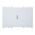 URMET - Copritasto illuminabile per interruttore, deviatore, pulsante 1P, 3 moduli, Nea, bianco, diffusore trasparente 3M.